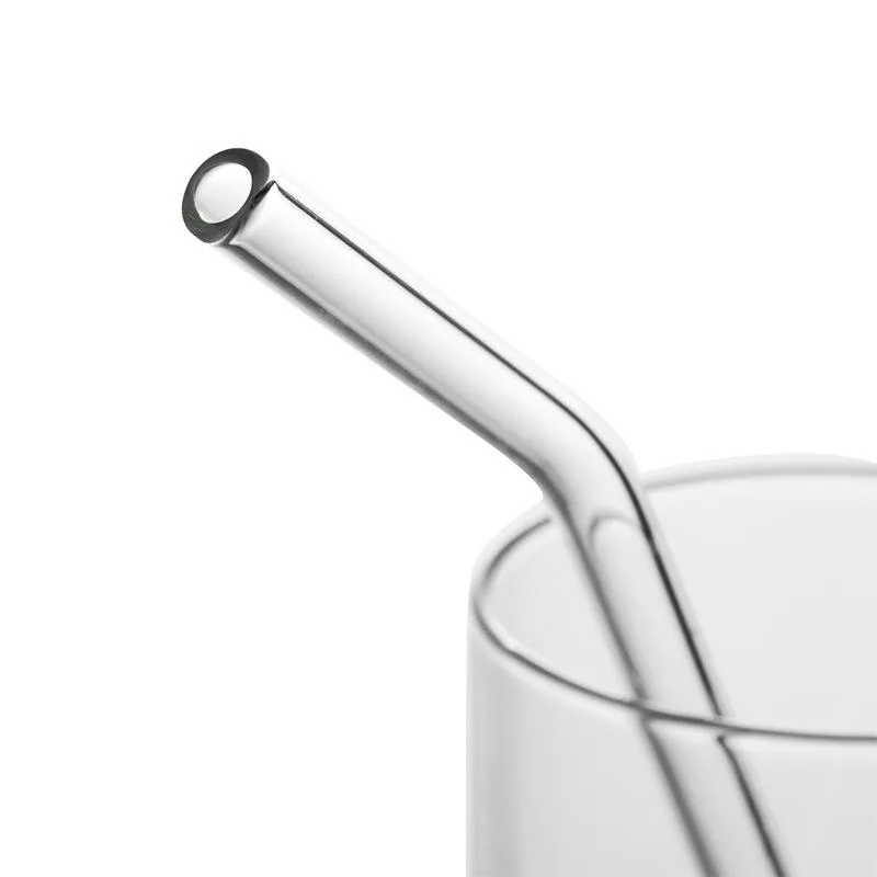 Glass bend straws