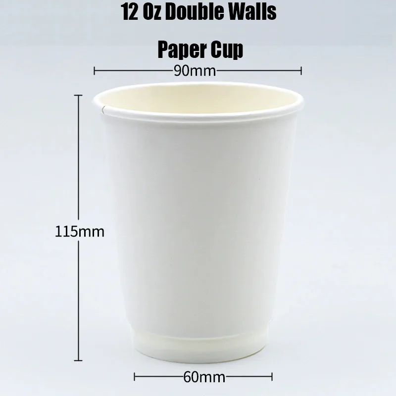 12 Oz Çift Duvarlı Karton Bardak