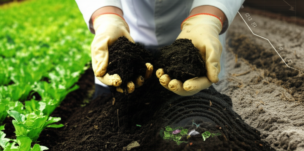 Compost texture and smell