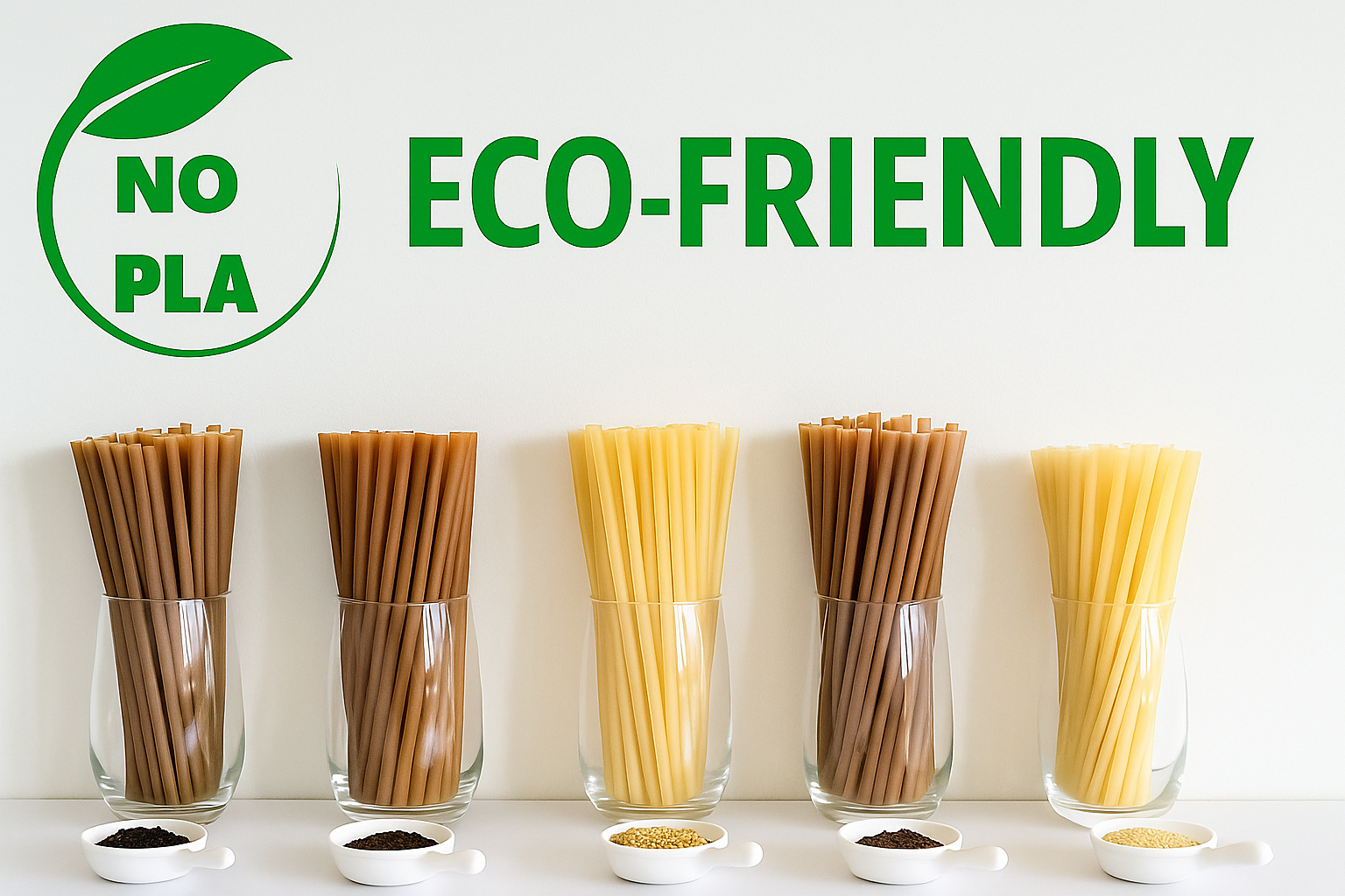 PLA-Free Sugarcane Straws