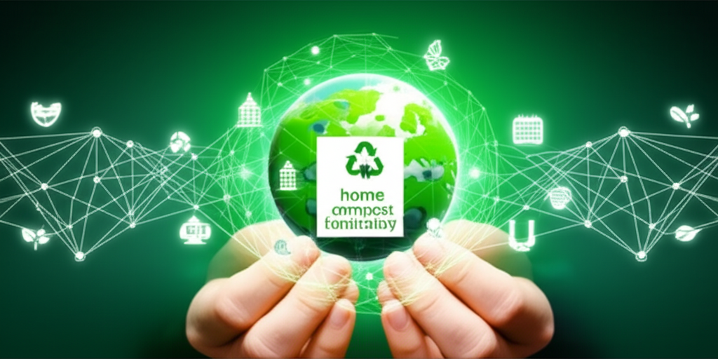 Illustration of a restaurant setting with sustainable practices