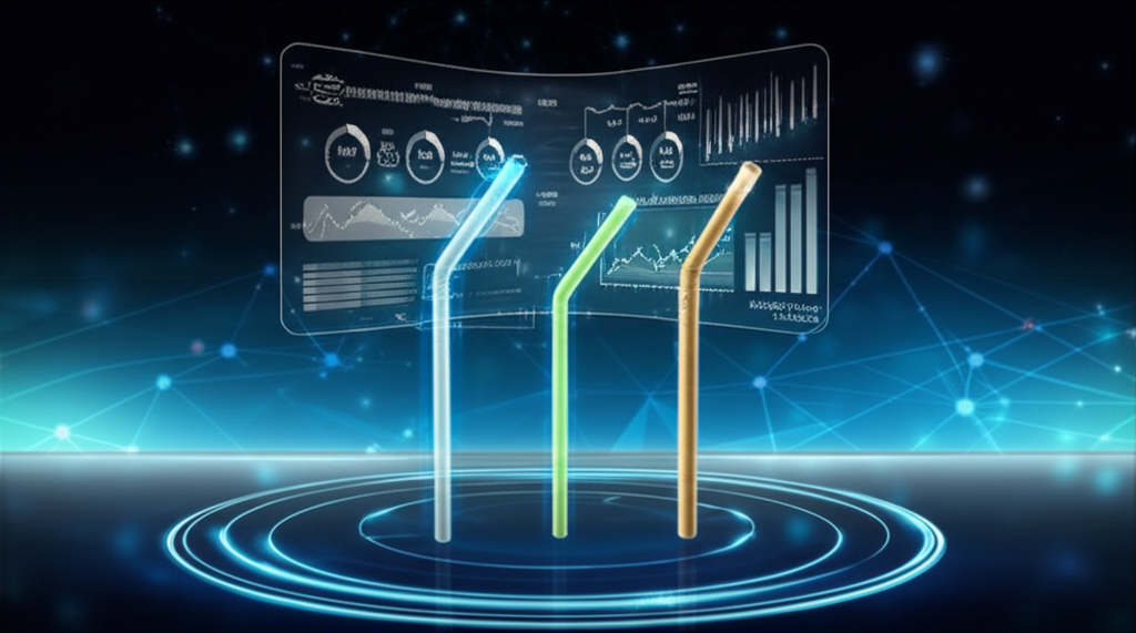 The Booming Eco-Friendly Straw Market A visual representation of global market growth trends for eco-friendly straws, highlighting key regions like Asia-Pacific and regulatory influences in the US and EU.