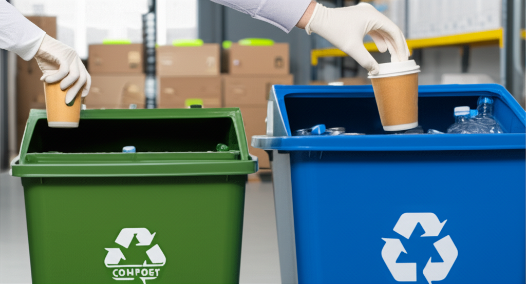 Illustration of operational hurdles in composting infrastructure