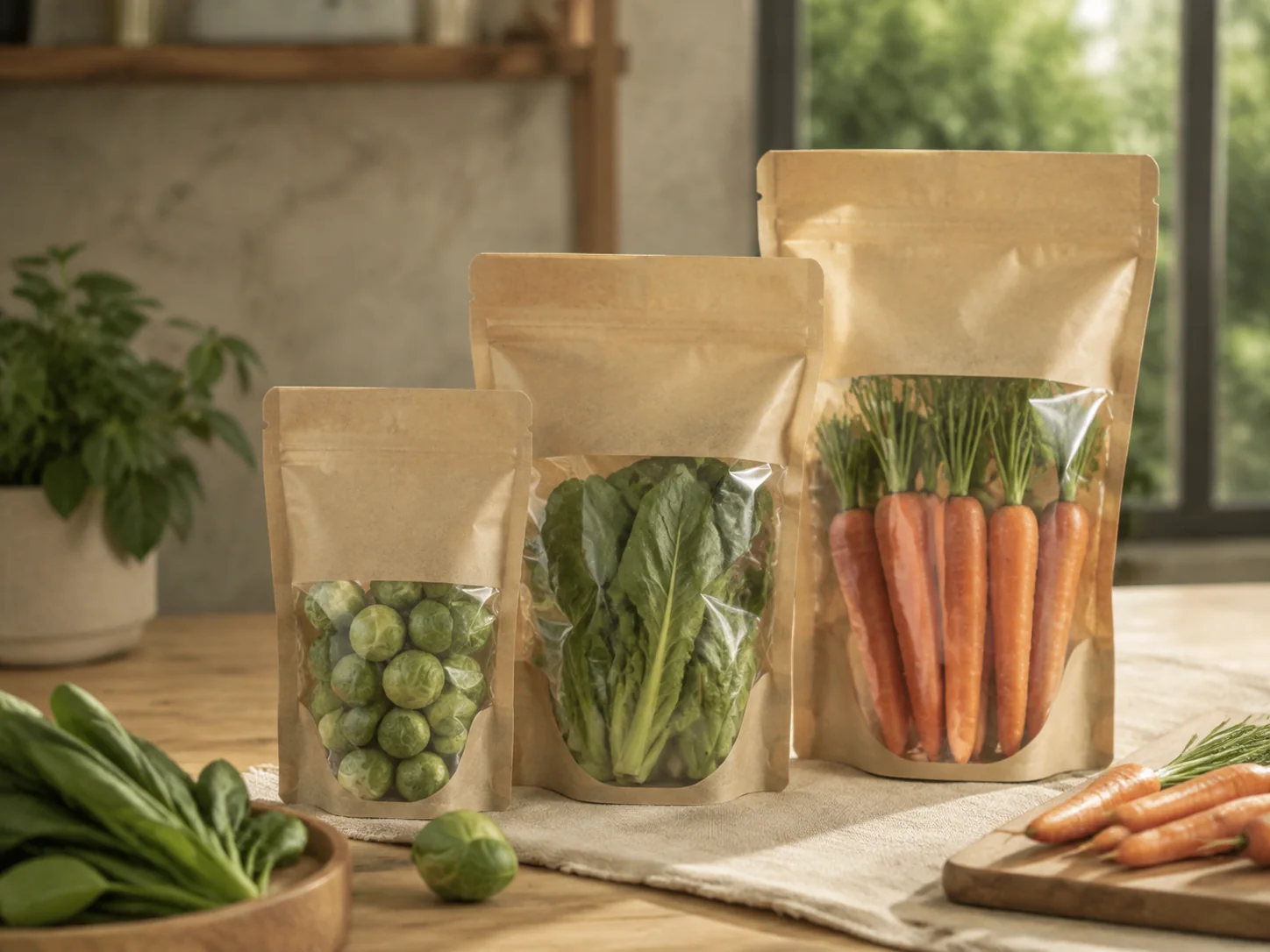 Compostable foodservice and retail bags — produce pouches