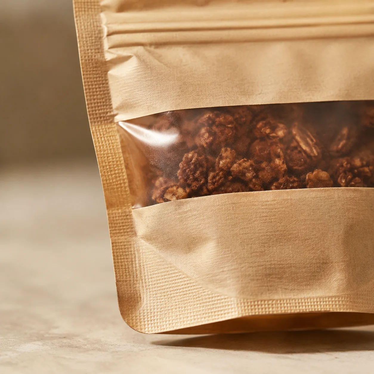 Compostable foodservice and retail bags — window pouch