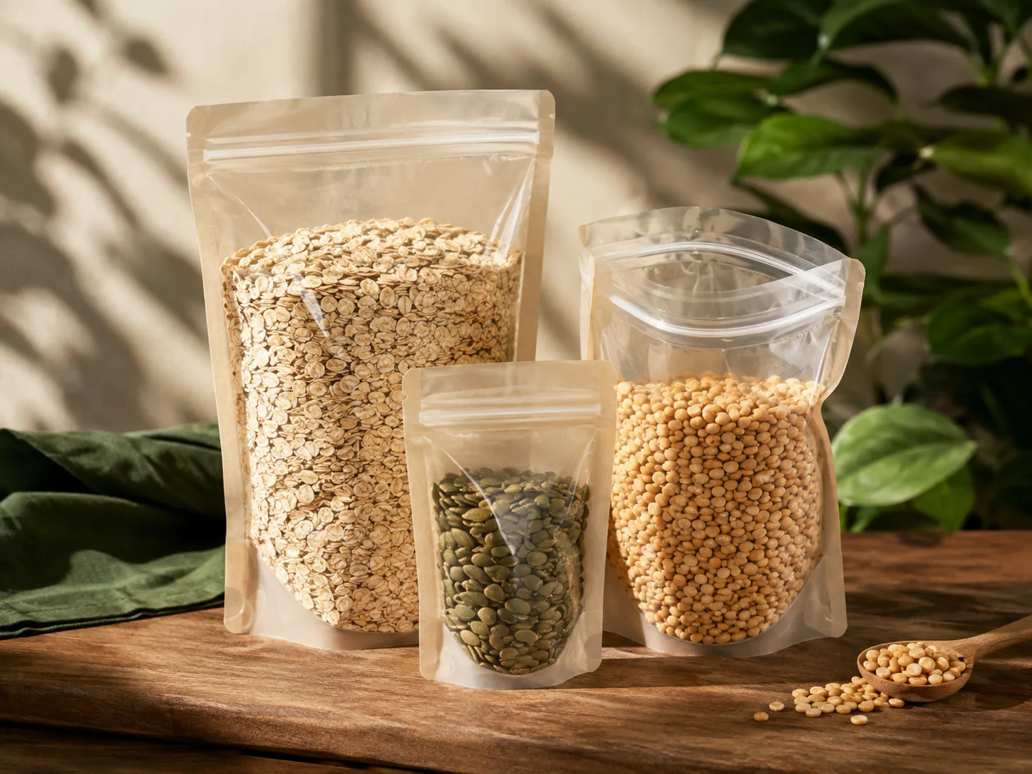 Compostable foodservice and retail bags — raw material pellets