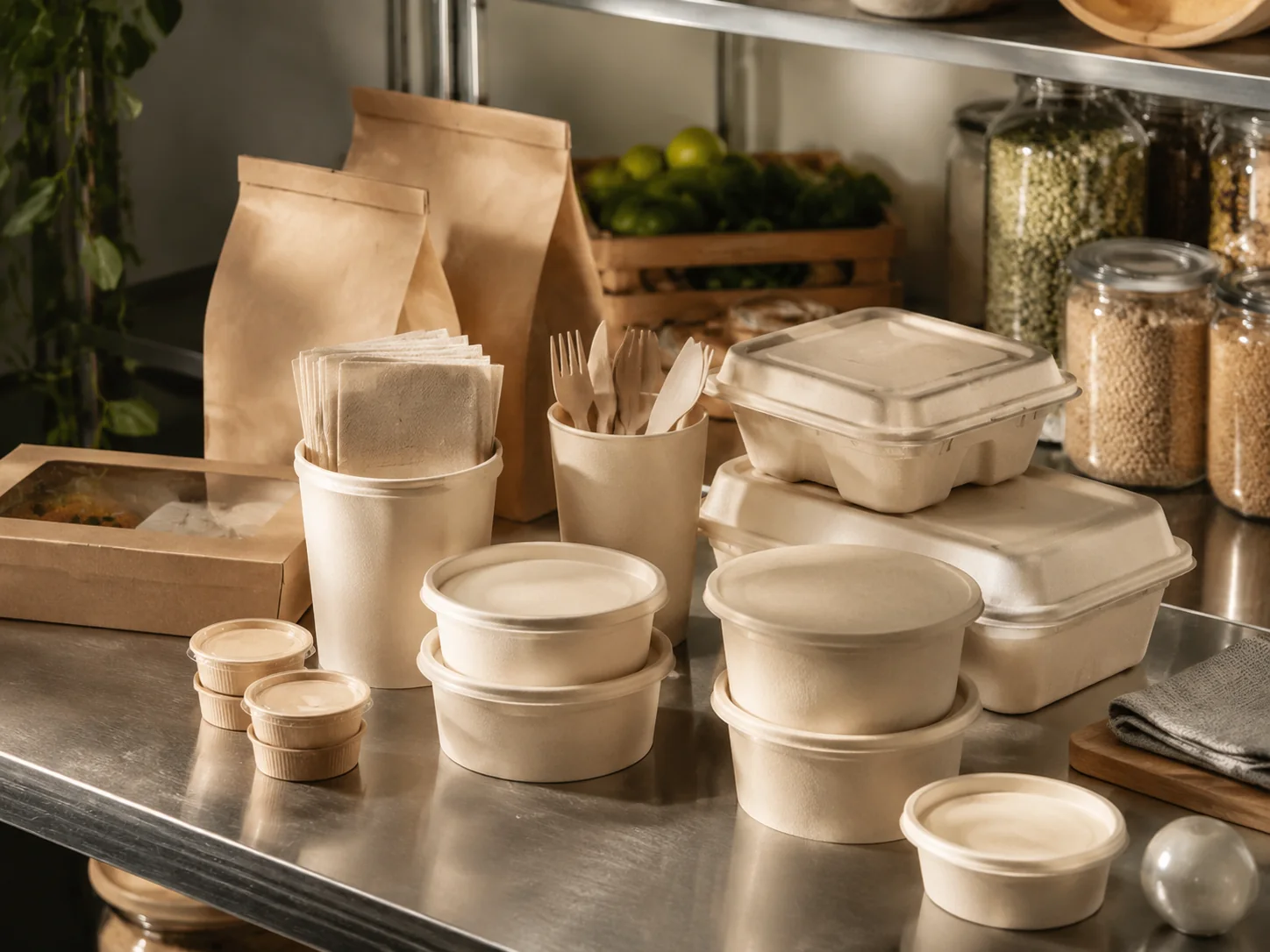 Compostable foodservice and retail bags — foodservice bag range