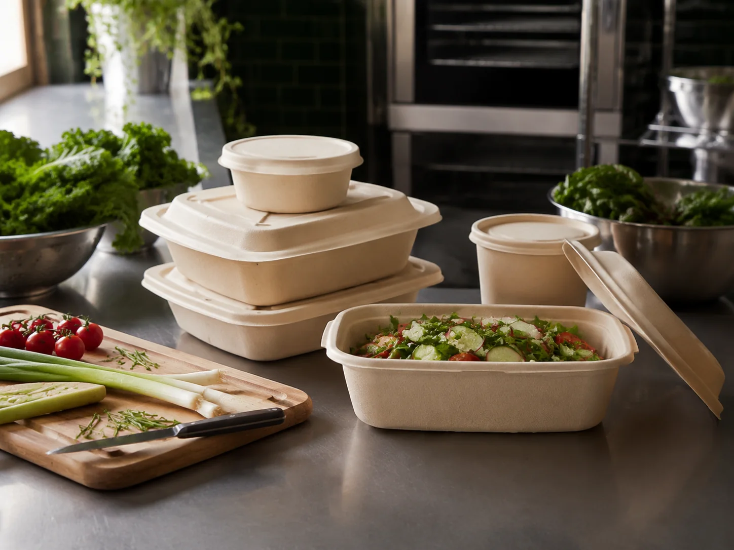 MOMOIO compostable foodservice packaging collection — collection