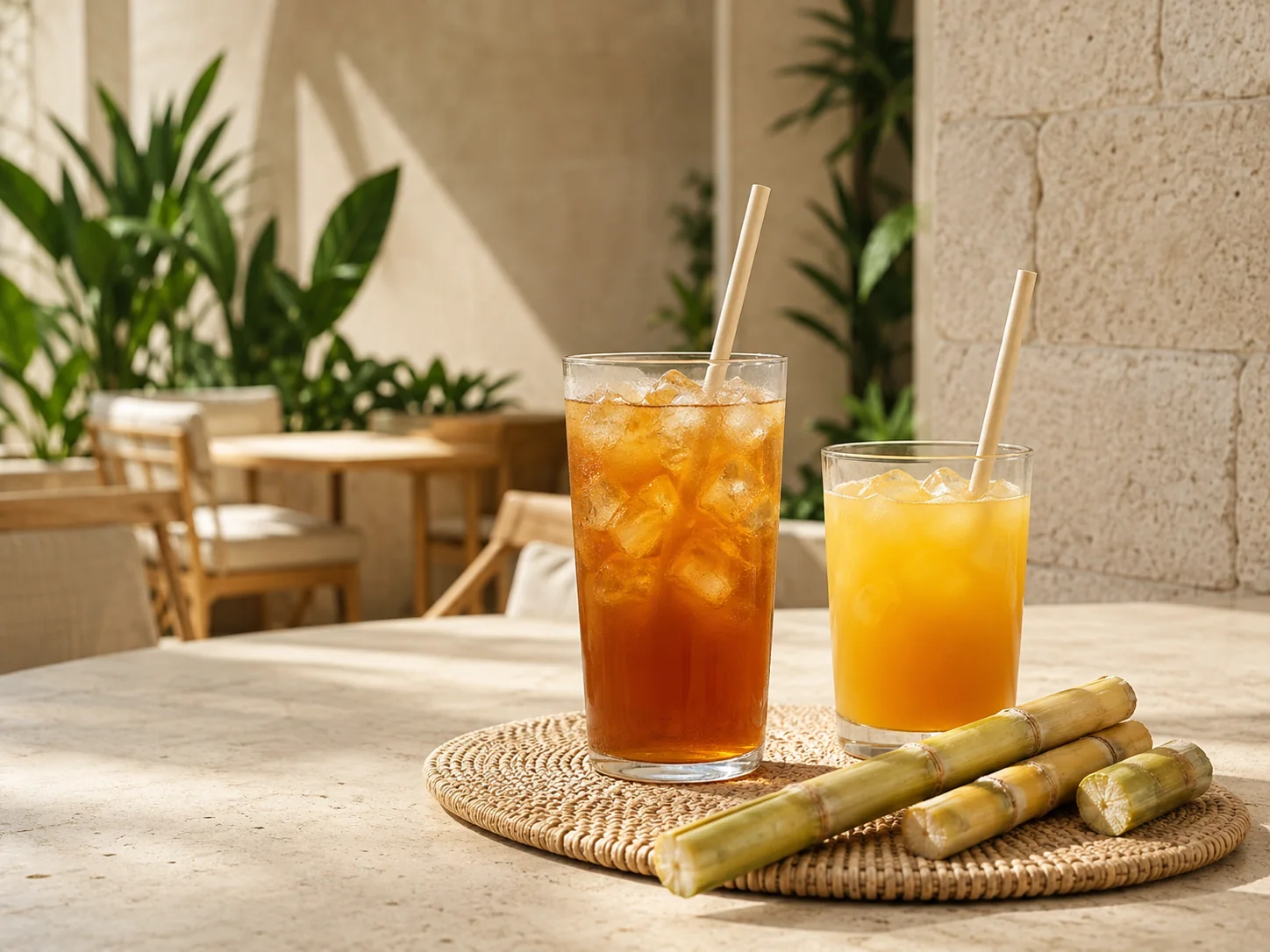Compostable drinking straws for foodservice — juice service