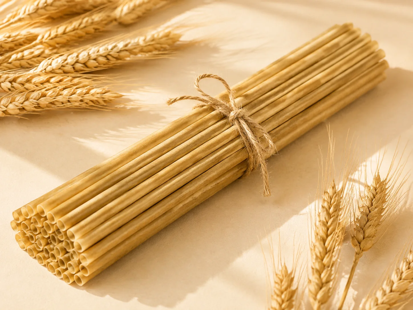 Compostable drinking straws for foodservice — fiber macro