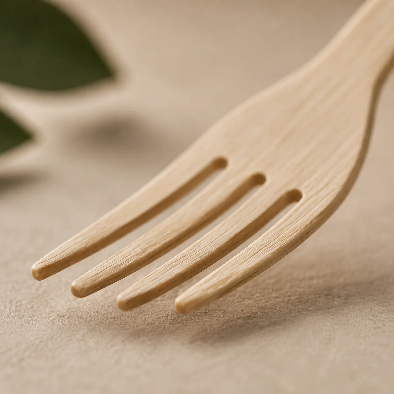 Compostable tableware and cutlery for foodservice — cutlery fork detail