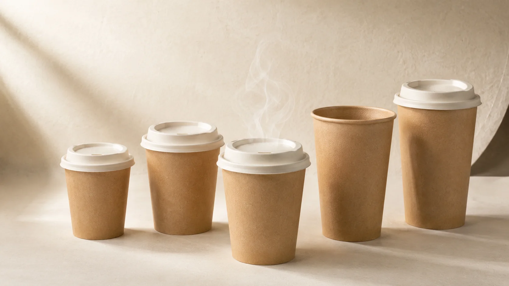 Paper cups and lids for foodservice — hero collection